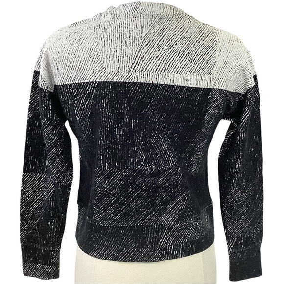 Banana Republic Color Block Jacquard Sweatshirt Long Sleeve Crew Neck Size XS - Picture 9 of 16